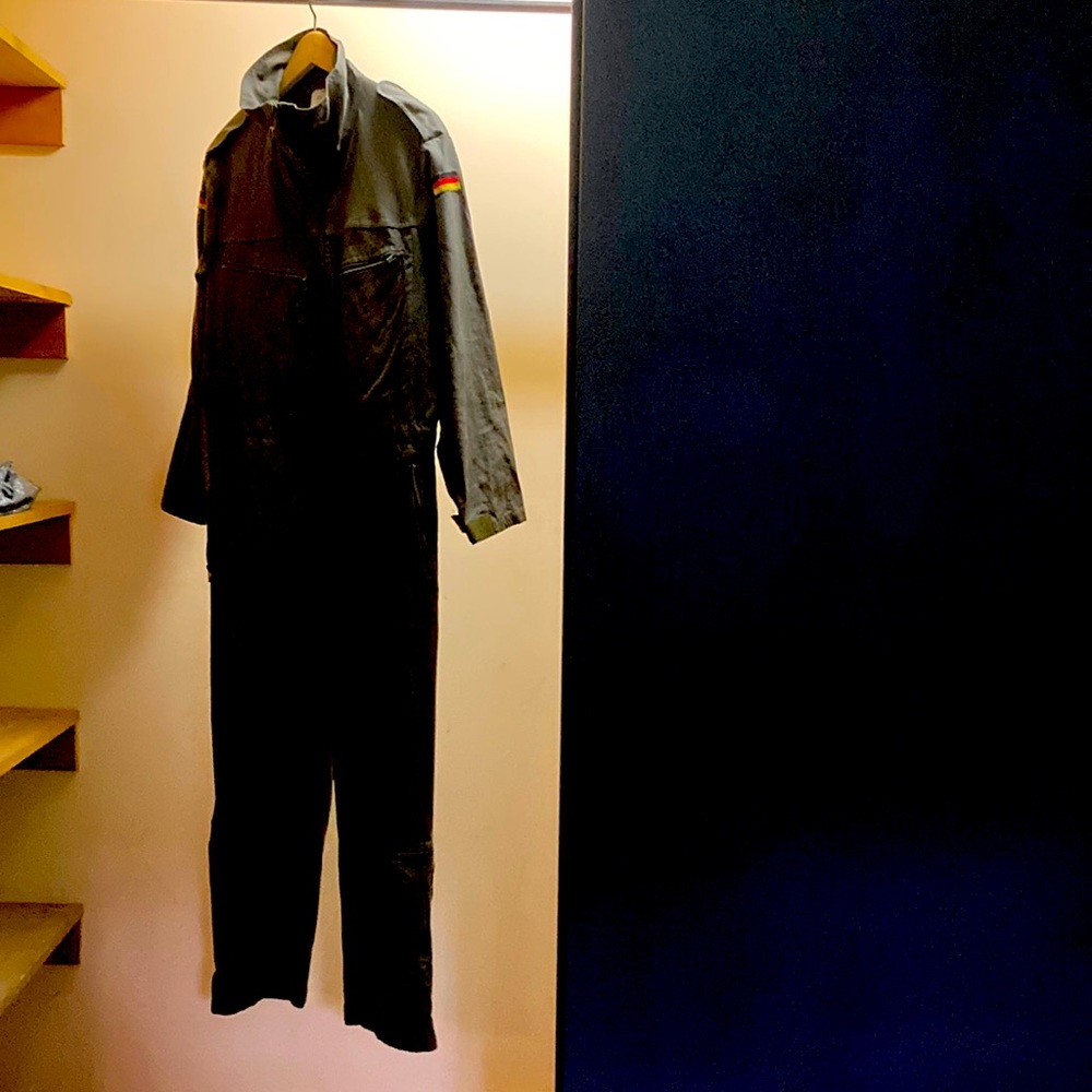 Army Green overall size men medium. In excellent condition.